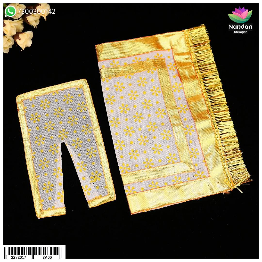 Navratri Chapa Chira Odhni - White