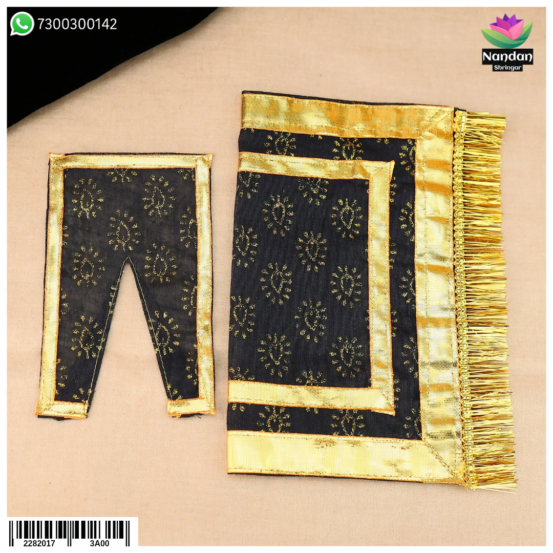 Navratri Chapa Chira Odhni - Black