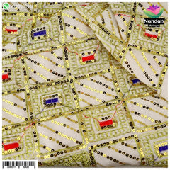 Velvet Chokhana Vastra - White