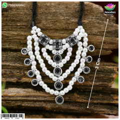 Hasli Haar Manek Moti - (Silver)