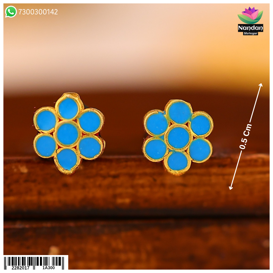 Meenakari Karnfool - (Silver)