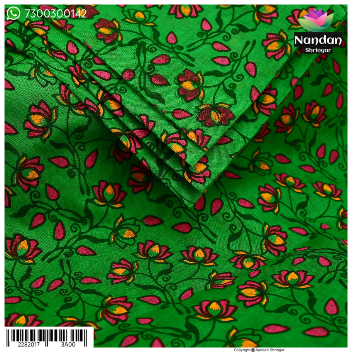 Kamal Print Vastra - green