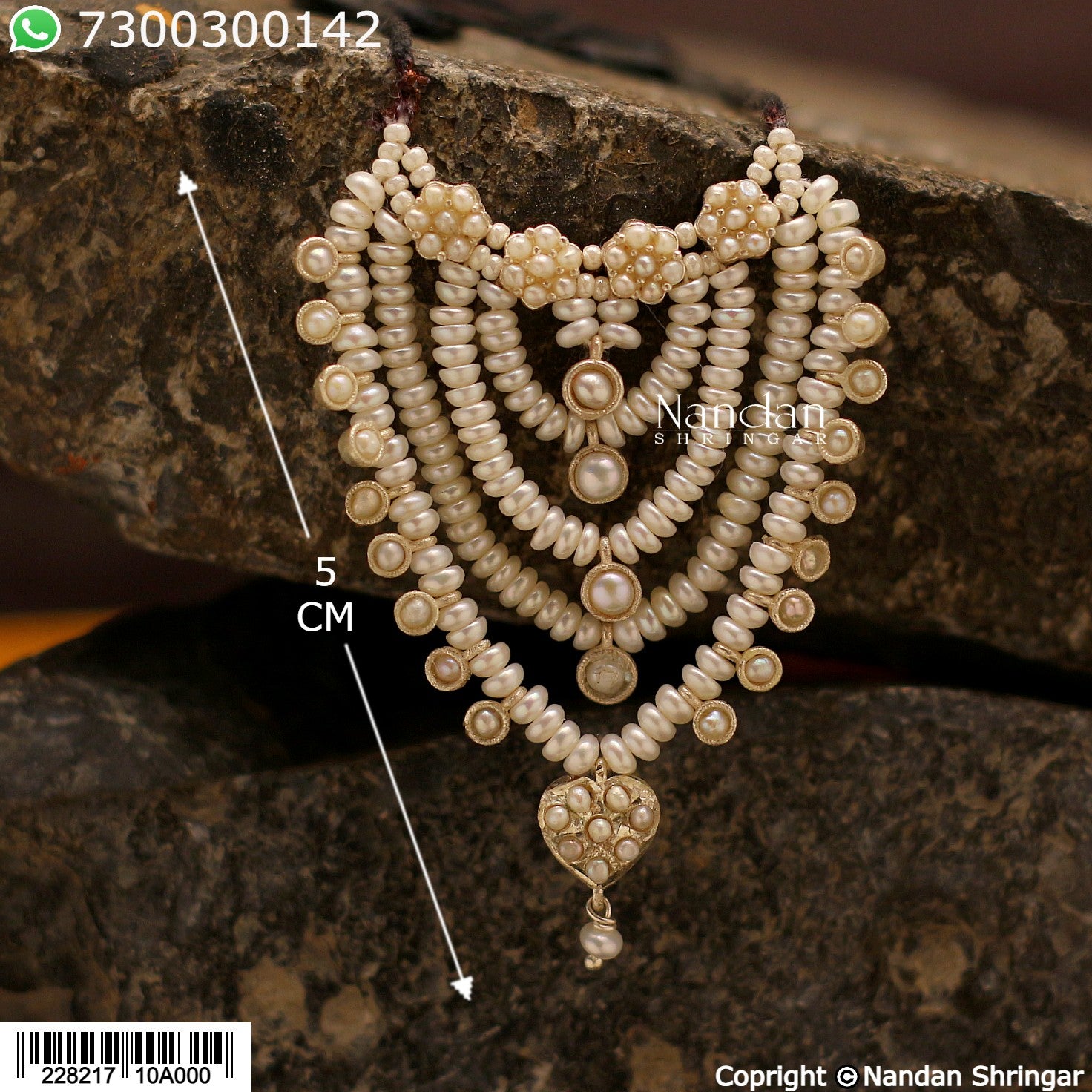 Real Pearl Haar - (Silver)