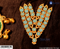 Meenakari Mala Reversibl - Blue Green