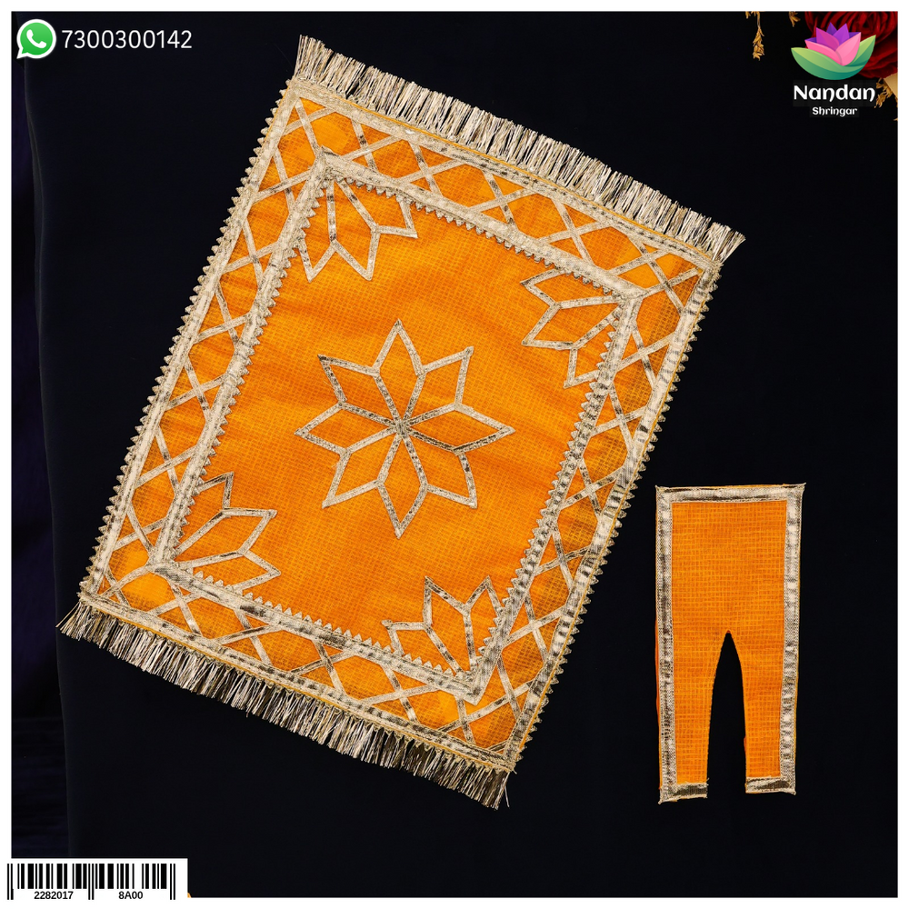 Janmashtami special premium Chira Odhni by Nandan Shringar, featuring colorful fabric with intricate traditional embroidery.