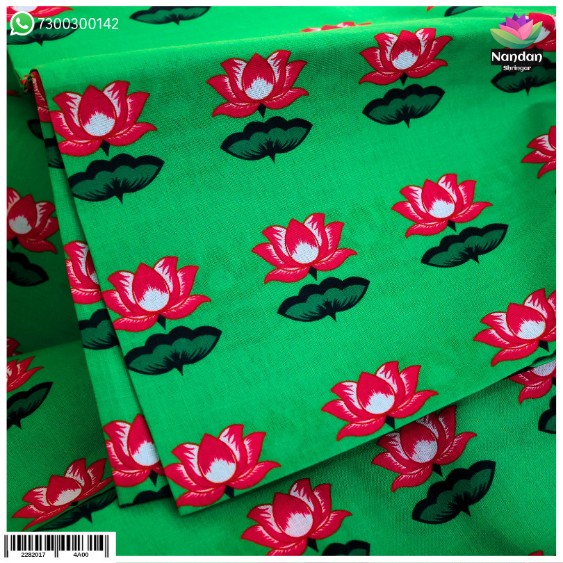 Kamal Print Vastra - green