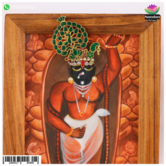 Laddu Gopal Meenakari Mukut Green (Without Kiran)