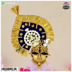 Meenakari Mukut - White (With Kiran)