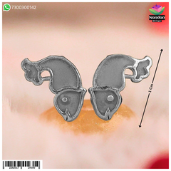 Meenakari Matasyakrit Kundal - Green(Silver)