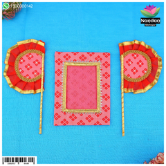 Hindola Special Combo [ Pankha And Chitra Ji Vastra ] - Pink