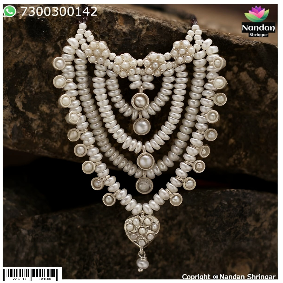 Real Pearl Haar - (Silver)