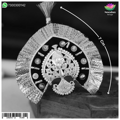 Laddu gopal Manek Mayur Mukut - (Silver)