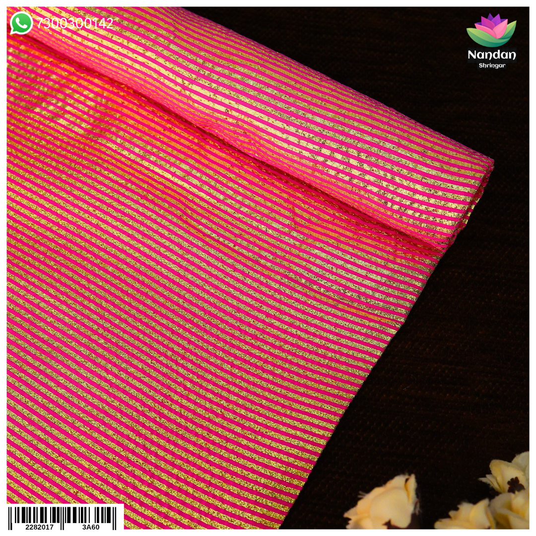Taas Zari Vastra - Design 2 Pink (Gulabi)
