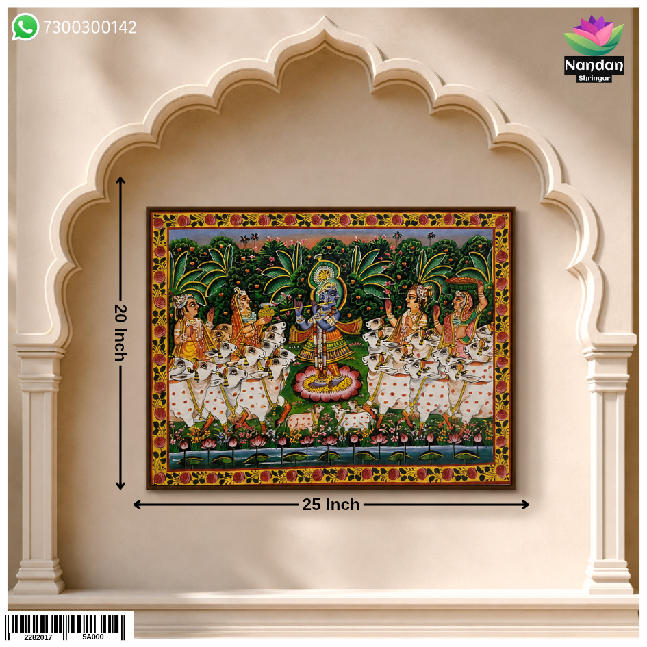 Hand-Painted Gopashtami Pichwai