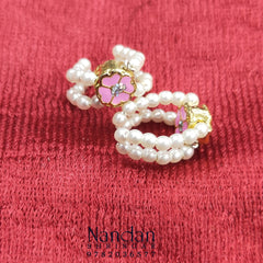 Gulabi Firoza meenakari kada  (reversable) - nandanshringar