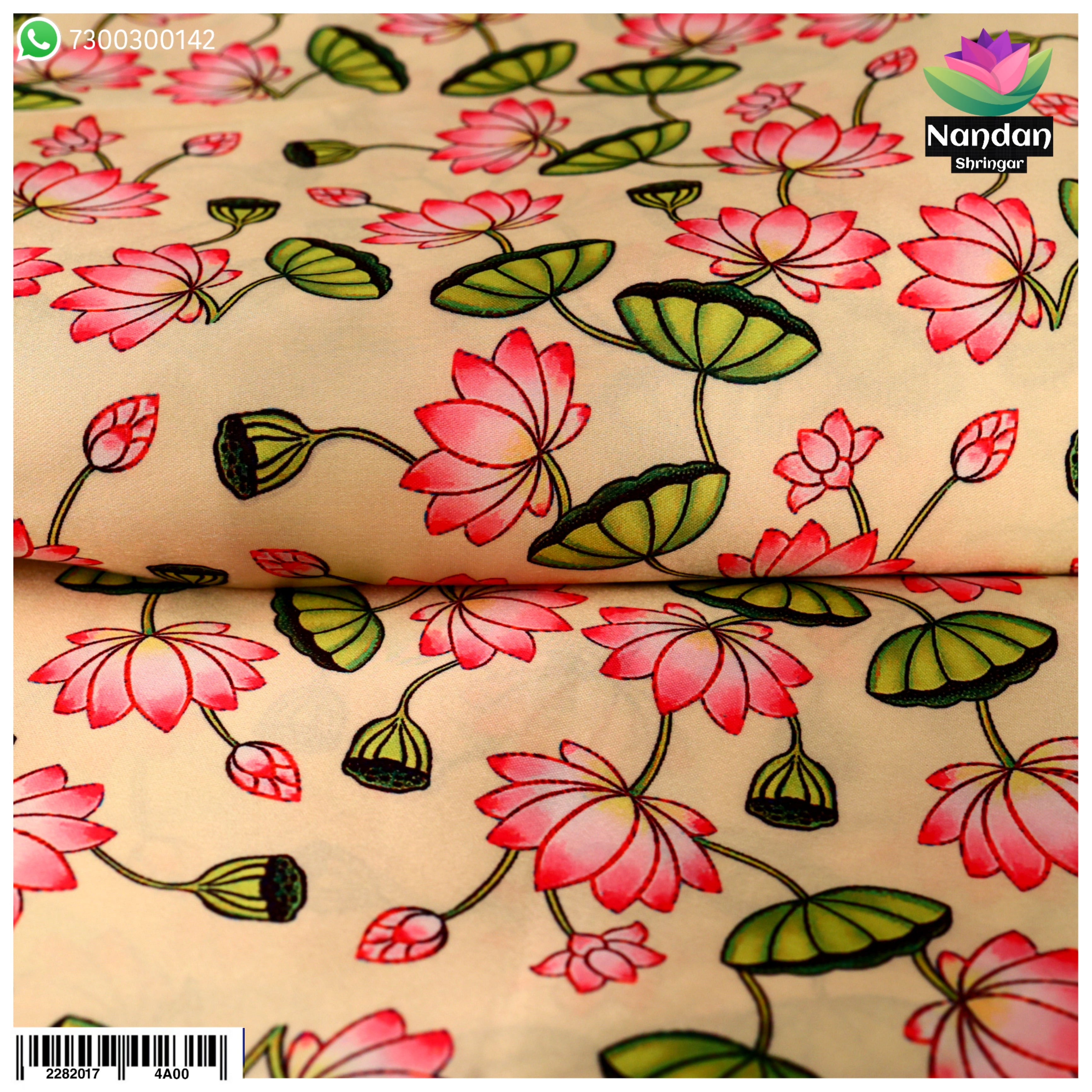 Kamal Print Vastra - White