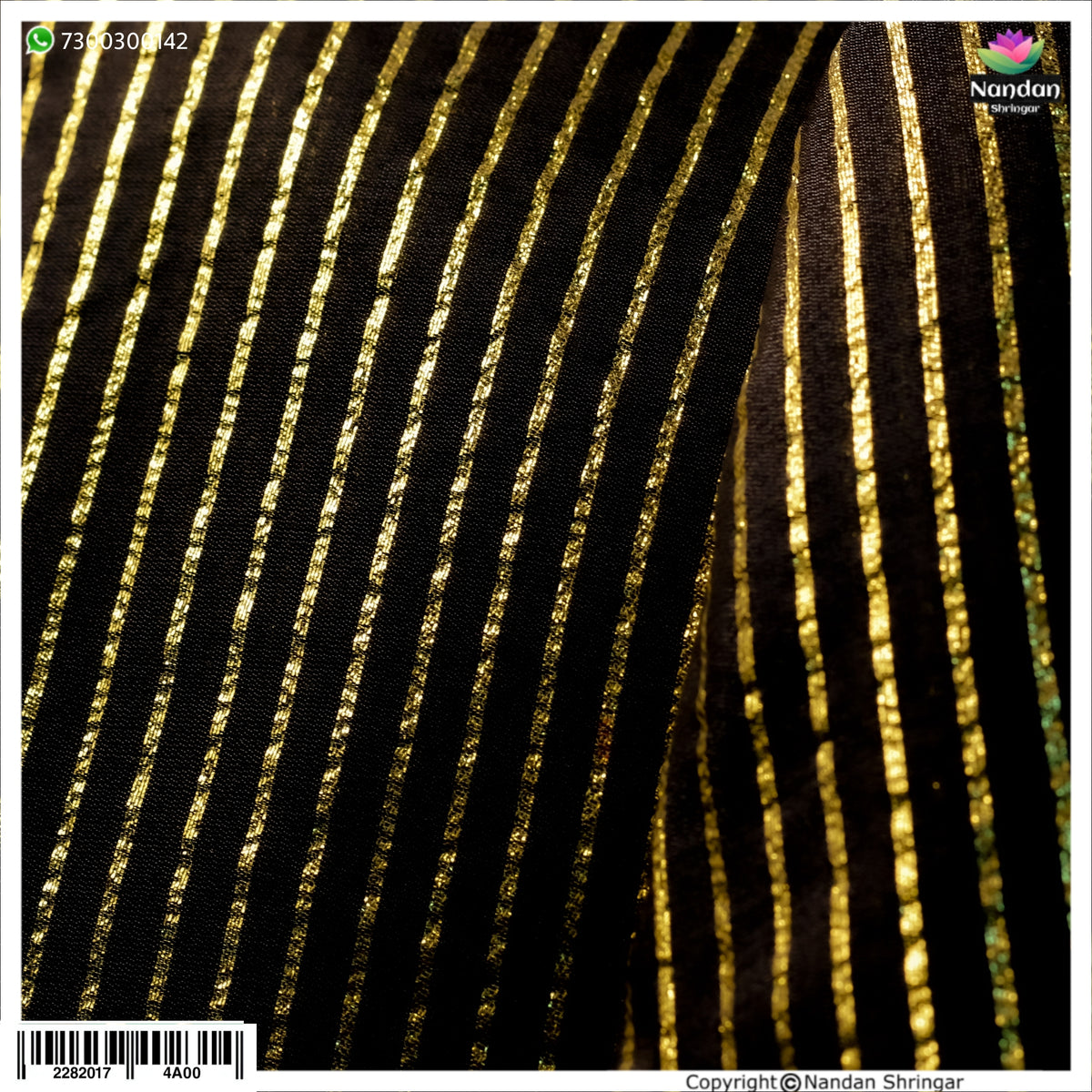 Taas Zari Vastra - Black (Shyam)