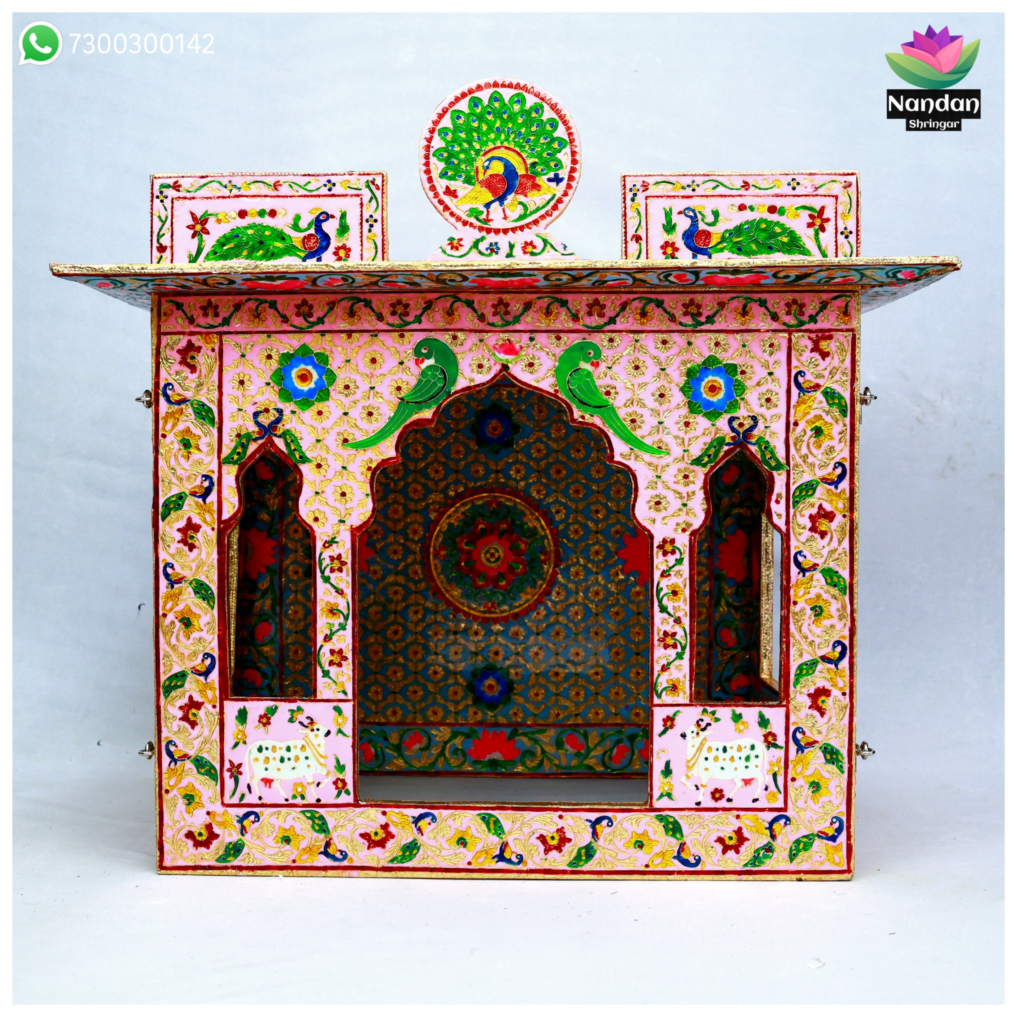 Meenakari Bangla - Reversible  Side 1 - Gulabi Side 2 - Firoja ( 16 Inch )