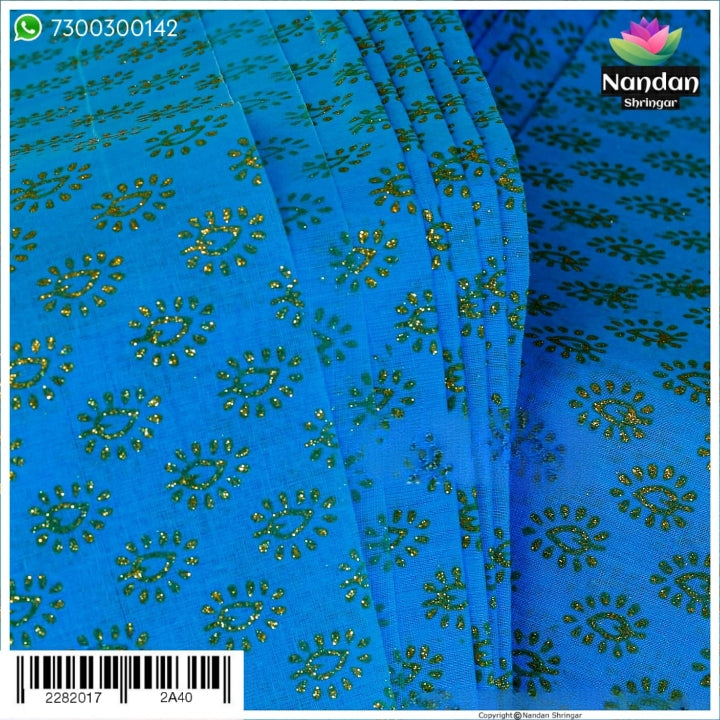 Navratri Special Vastra - Firozi - nandanshringar