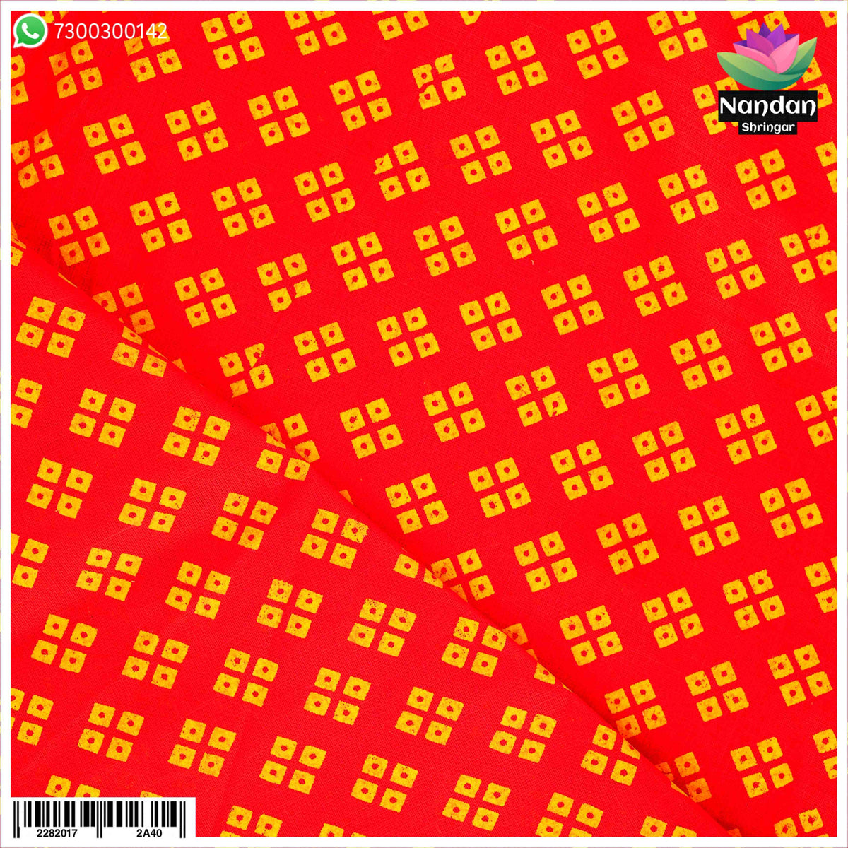 Chofuli Chunari Vastra - Red