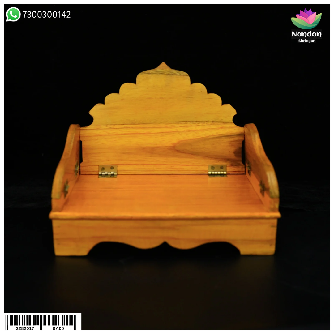 Wooden Sinhasan - Folding (8 Inch)