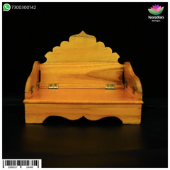 Wooden Sinhasan - Folding (10 Inch)