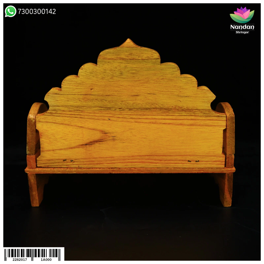 Wooden Sinhasan - Folding (10 Inch)