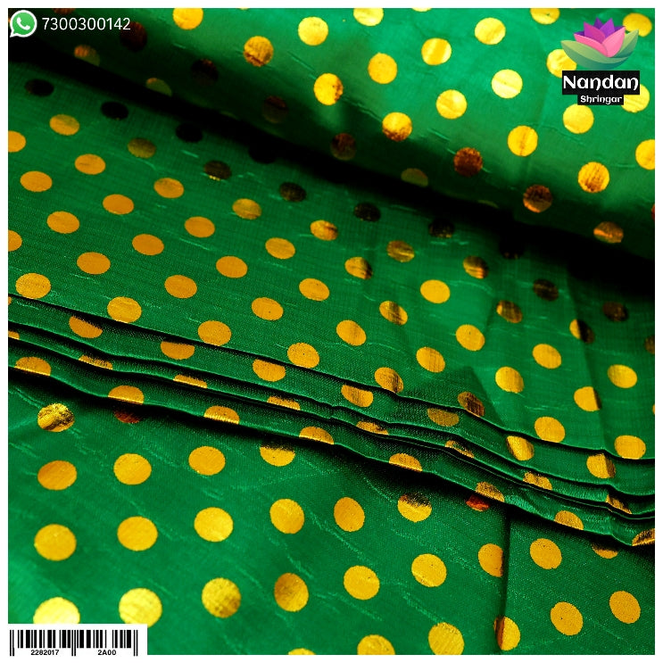 Zari Chap Vastra - Green