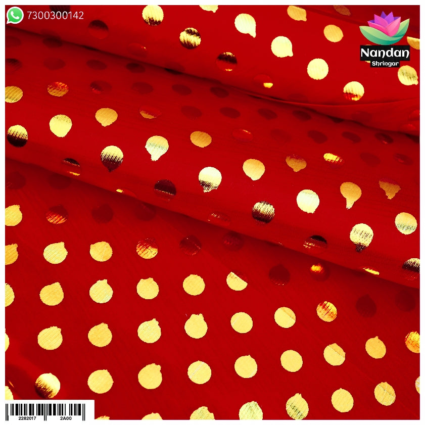 Zari Chap Vastra - Red