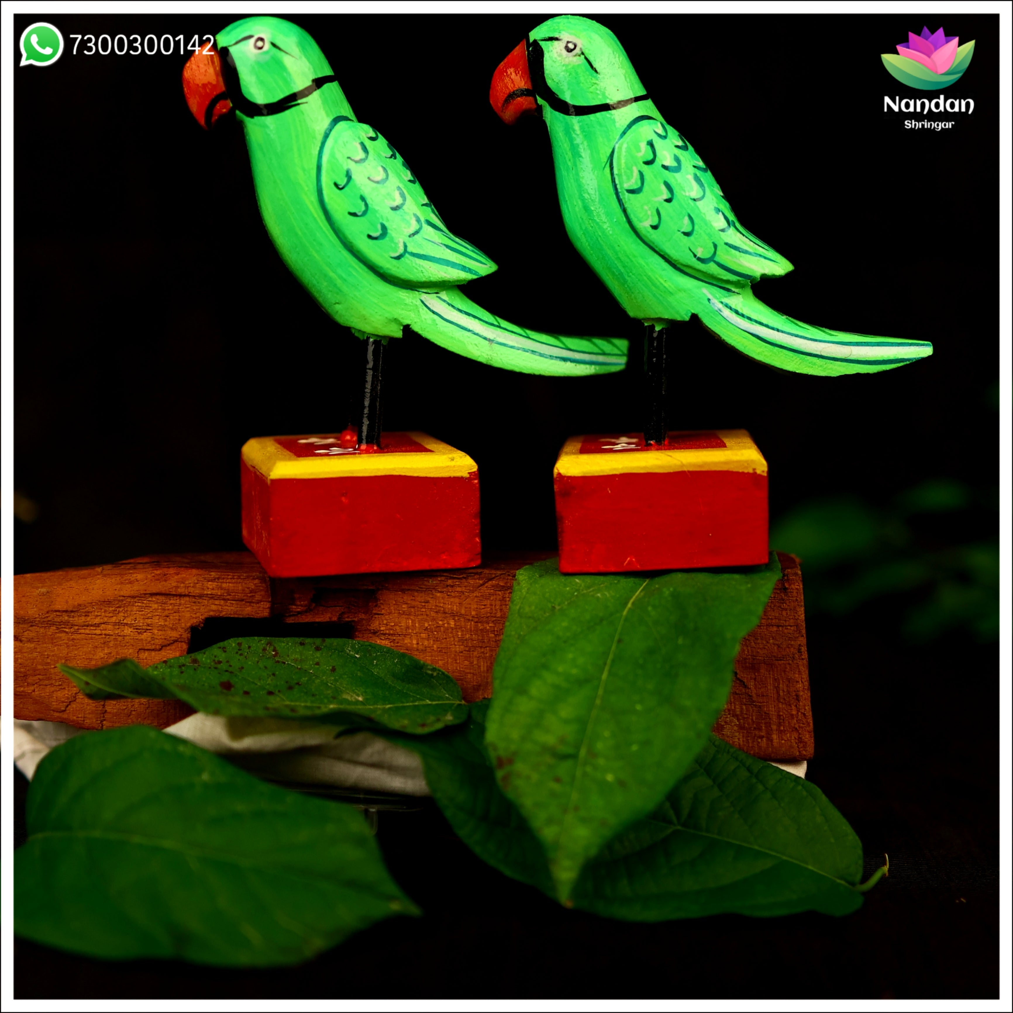 Wooden Parrot - 4 Inch