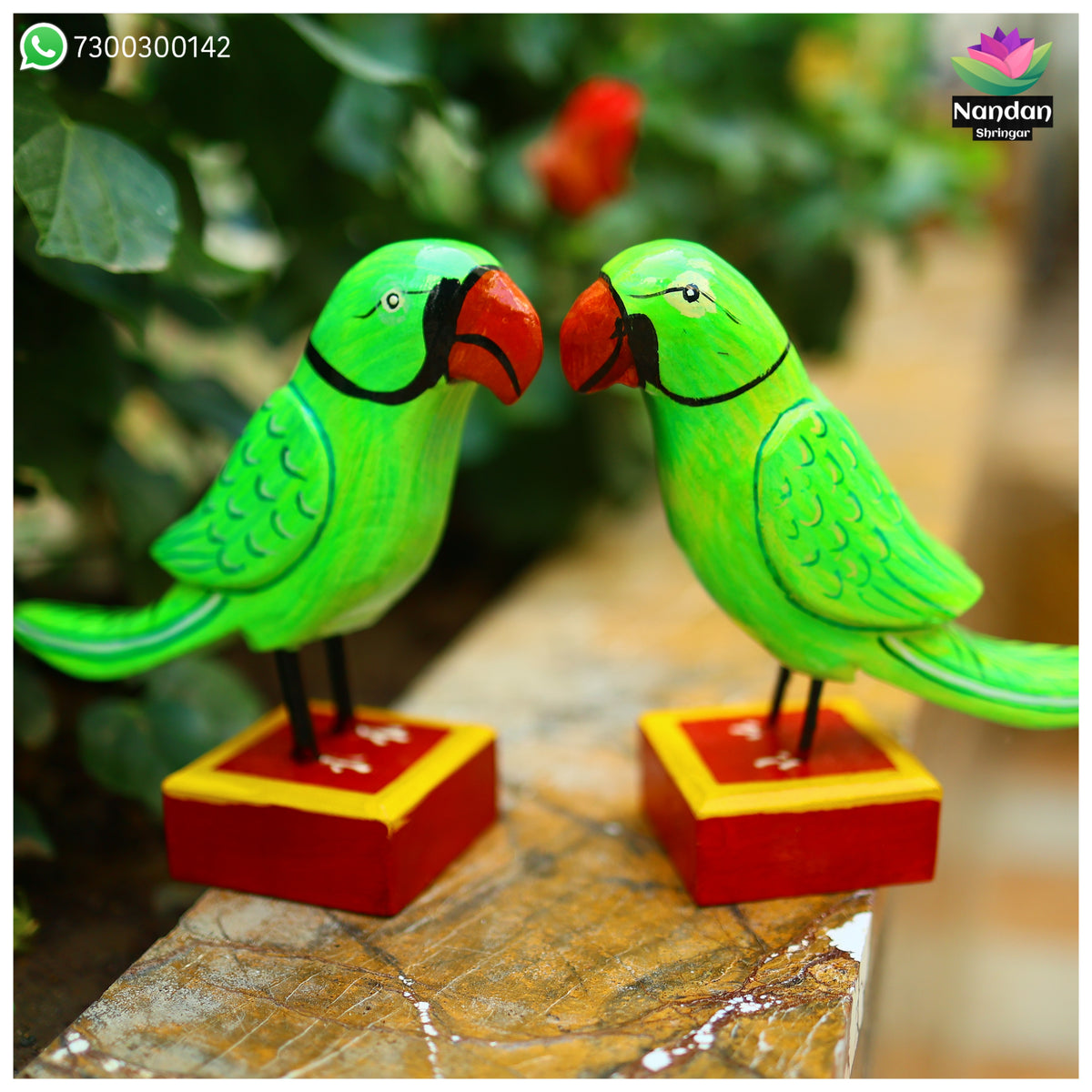 Wooden Parrot - 8 Inch