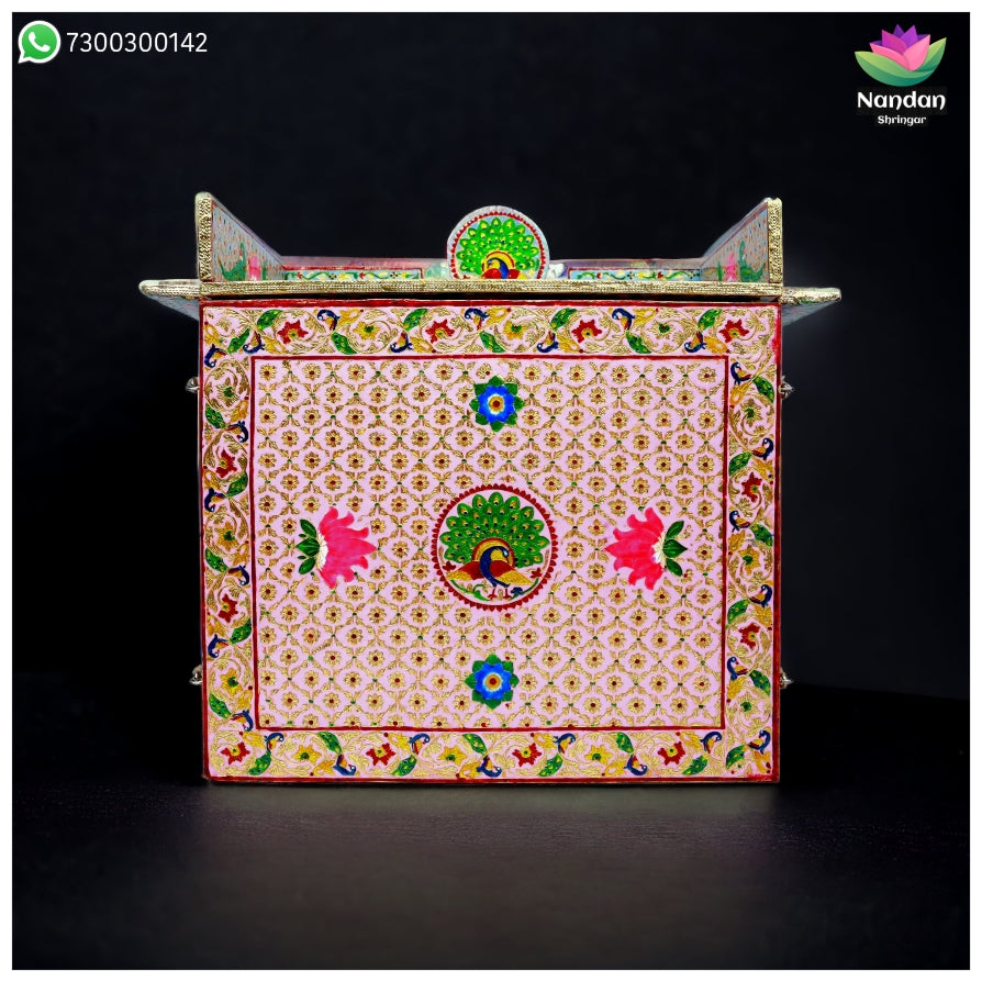 Meenakari Bangla - Reversible  Side 1 - Gulabi Side 2 - Firoja ( 16 Inch )