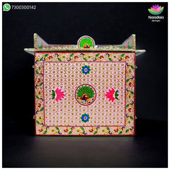 Meenakari Bangla - Reversible  Side 1 - Gulabi Side 2 - Firoja ( 16 Inch )