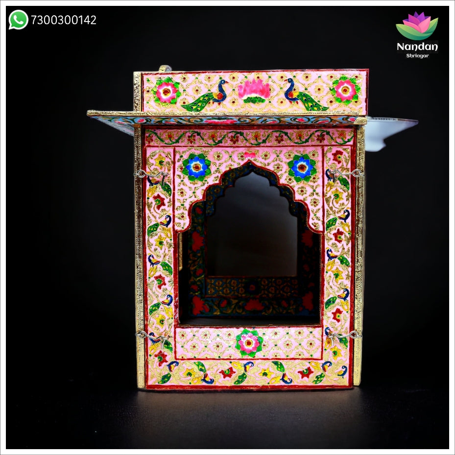Meenakari Bangla - Reversible  Side 1 - Gulabi Side 2 - Firoja ( 12 Inch )