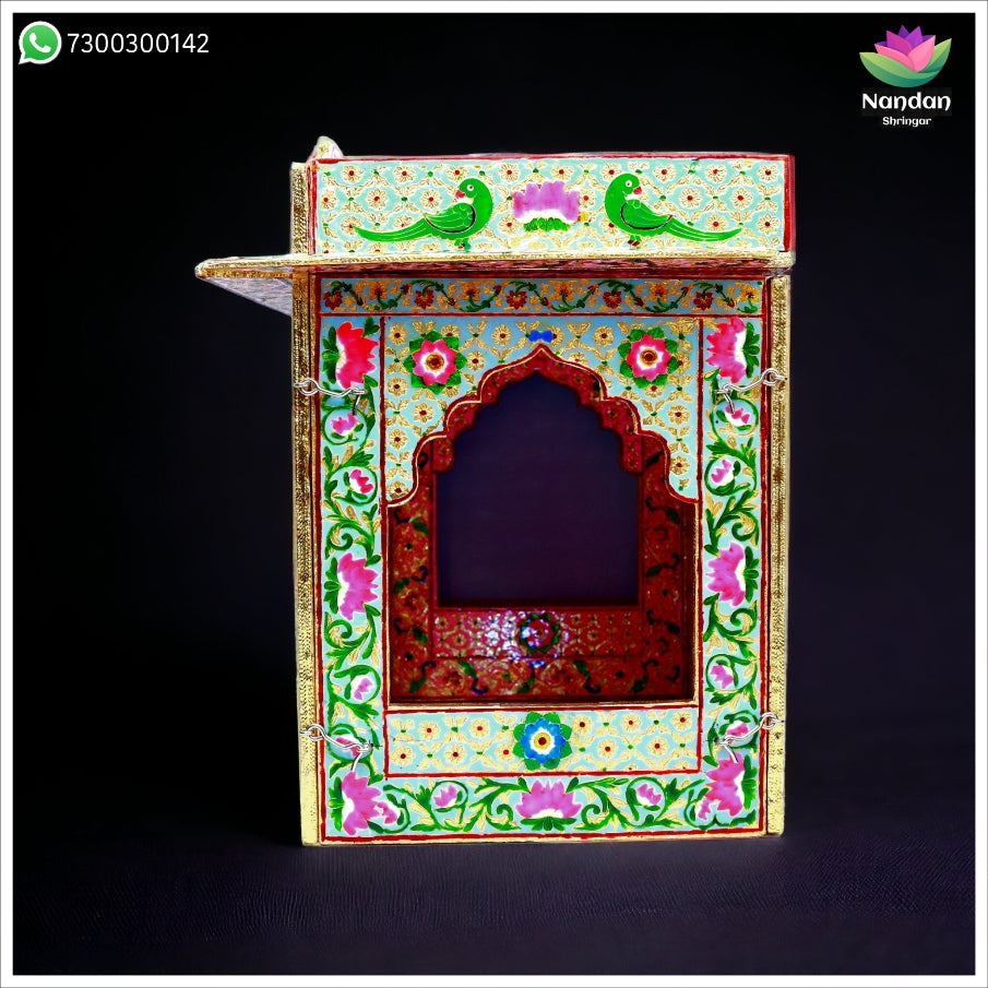 Meenakari Bangla - Reversible  Side 1 - Gulabi Side 2 - Firoja ( 20 Inch )