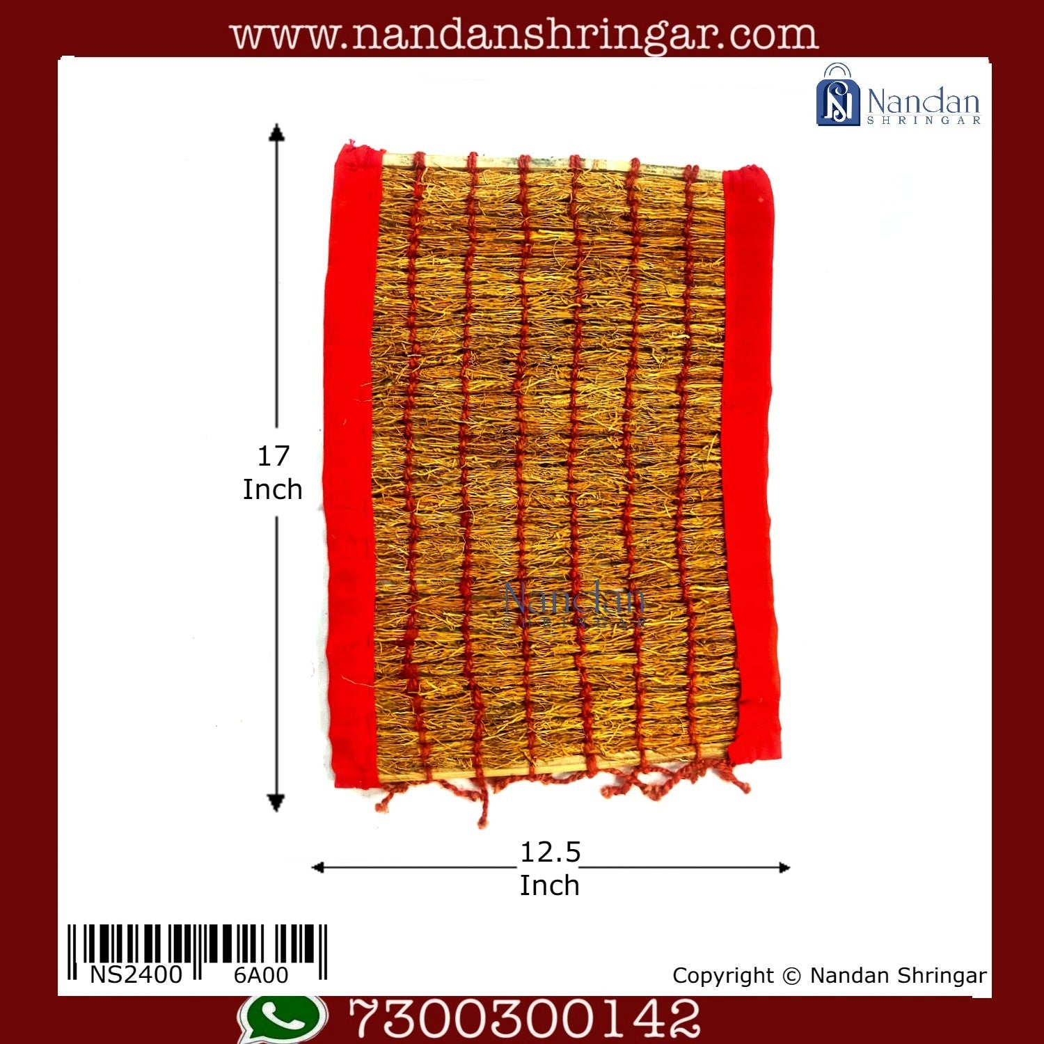 Khas Tati - Parda  17 inch