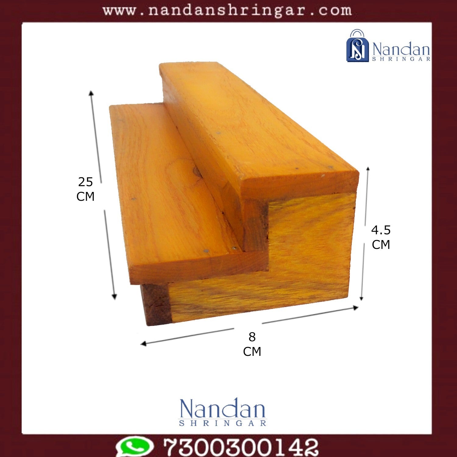 Wooden Khand Paat (9.5 Inch)