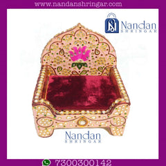 Meenakari Moti Laddu Gopal Sinhasan