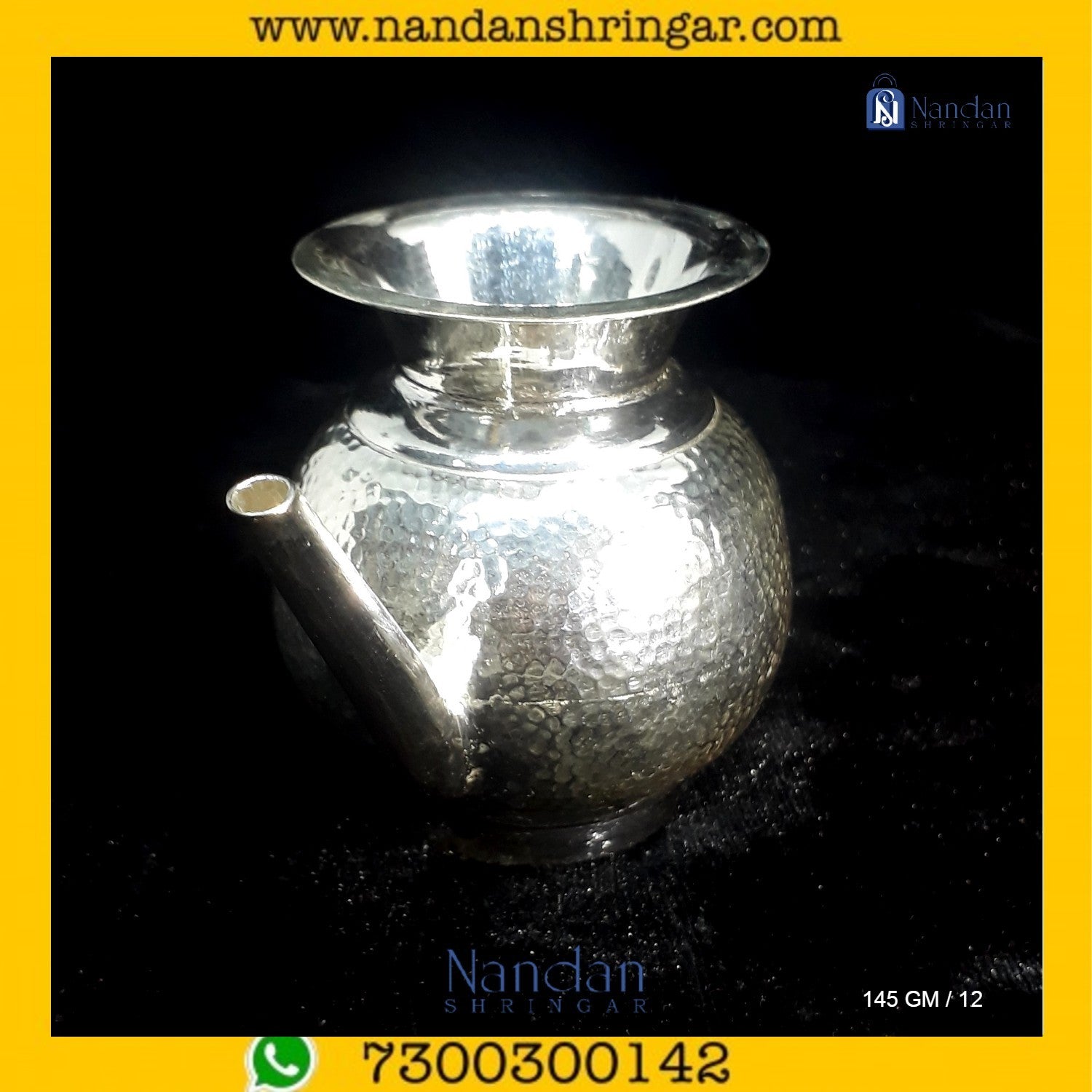 Fine silver jewelry by Utsav Arts, featuring intricate designs and elegant craftsmanship in a detailed display.