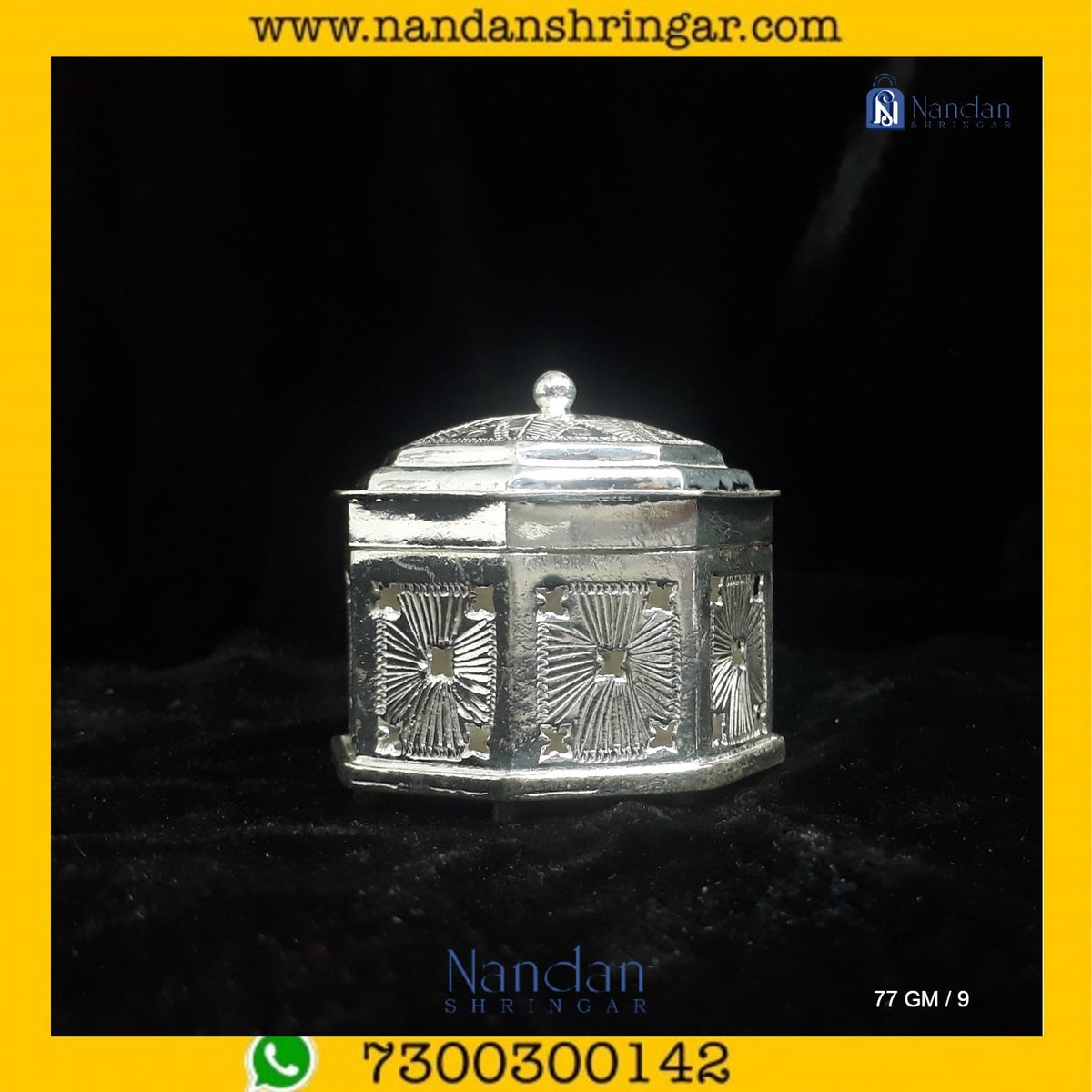 Fine silver carving of Banta Ji by Utsav Arts, showcasing intricate details and traditional craftsmanship.
