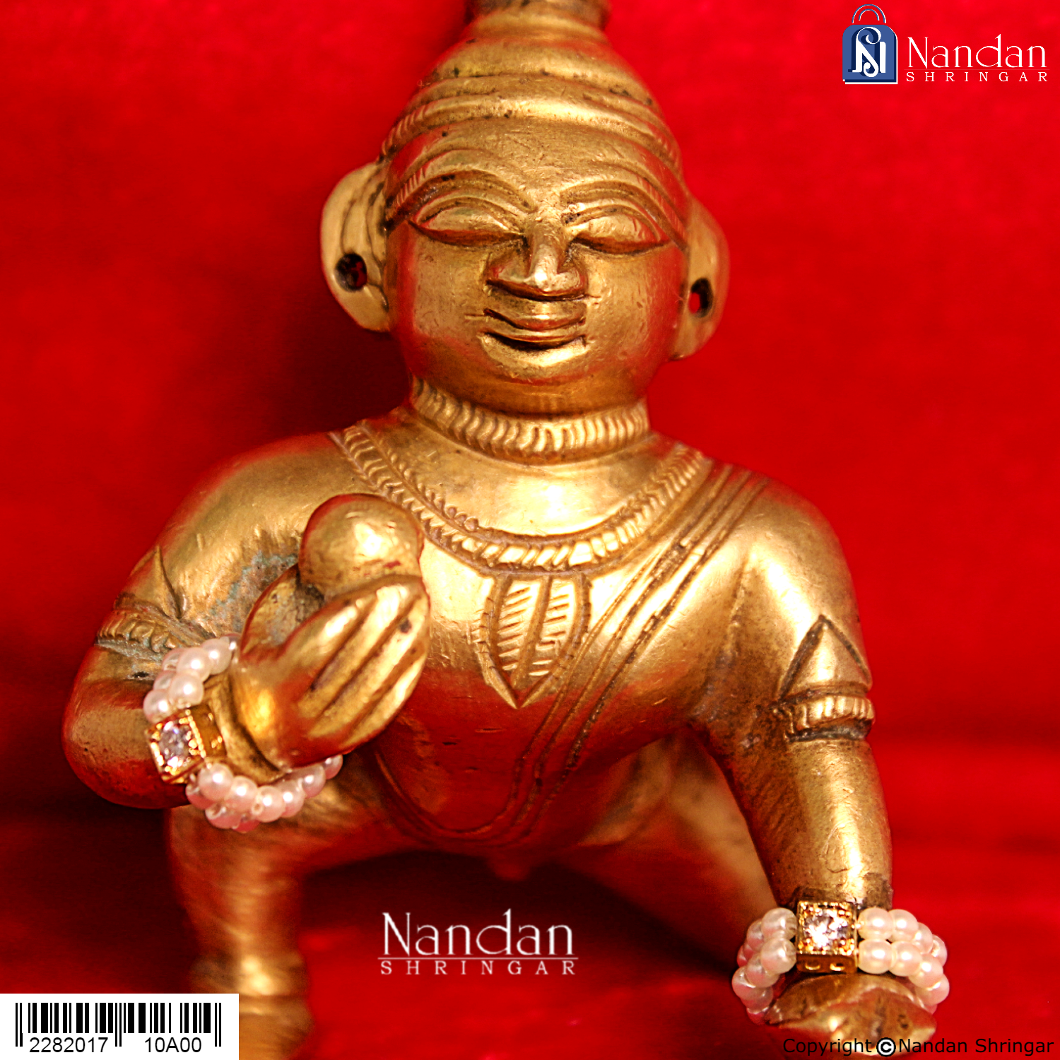 Laddu Gopal Kada - Manek Moti (Silver)