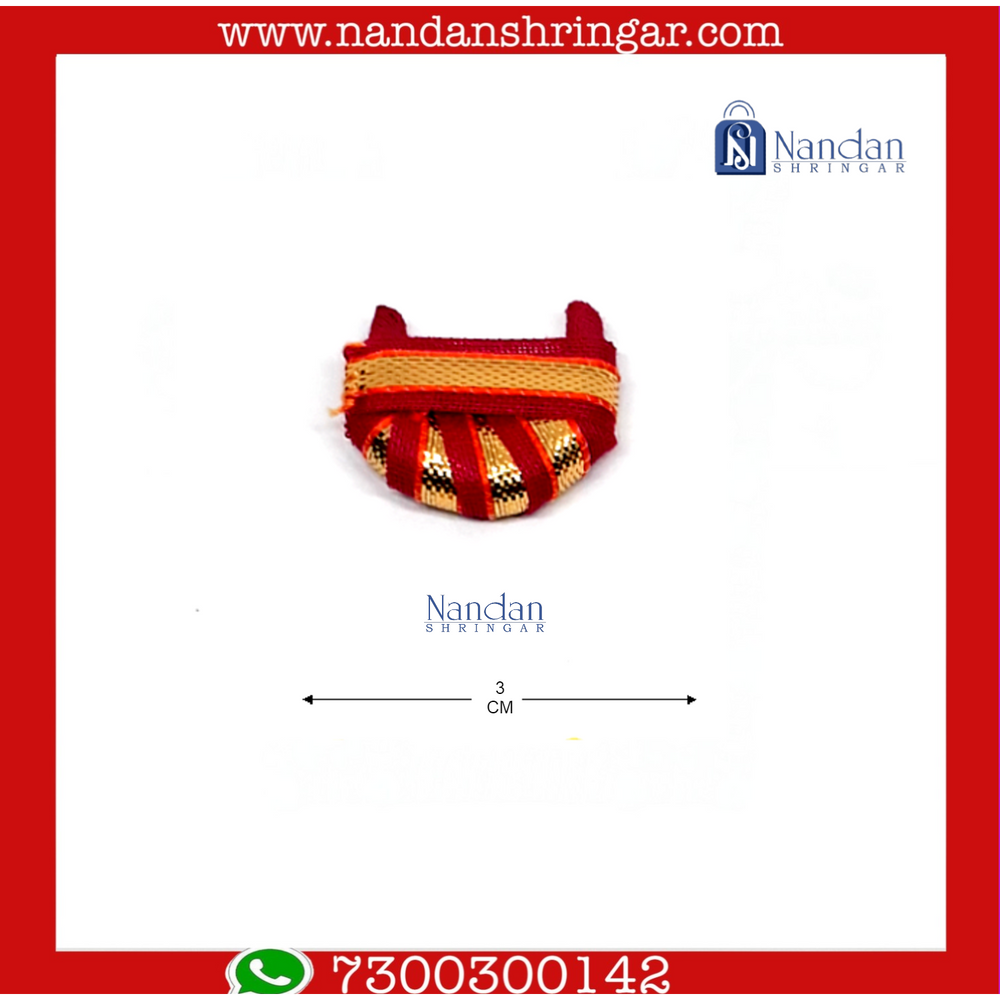 Chhajedar Zari Paag - Large Various Colors (Pack of 10) - nandanshringar