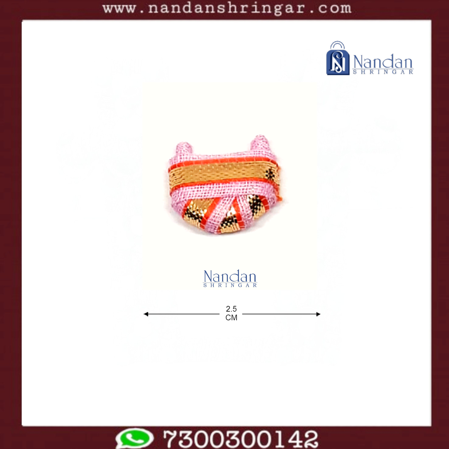 Chhajedar Zari Paag - Medium Various Colors (Pack of 10) - nandanshringar