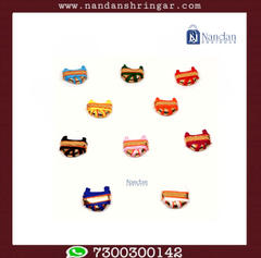 Chhajedar Zari Paag - Medium Various Colors (Pack of 10) - nandanshringar