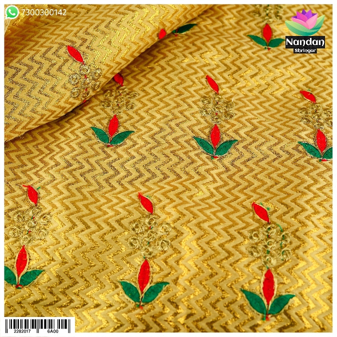 Diwali Special Furak saai Vastra - Soneri Zari