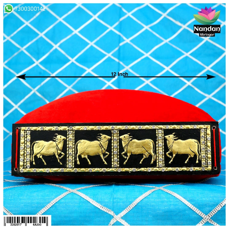 Cow Gaadi Mohra - Black 12 Inch