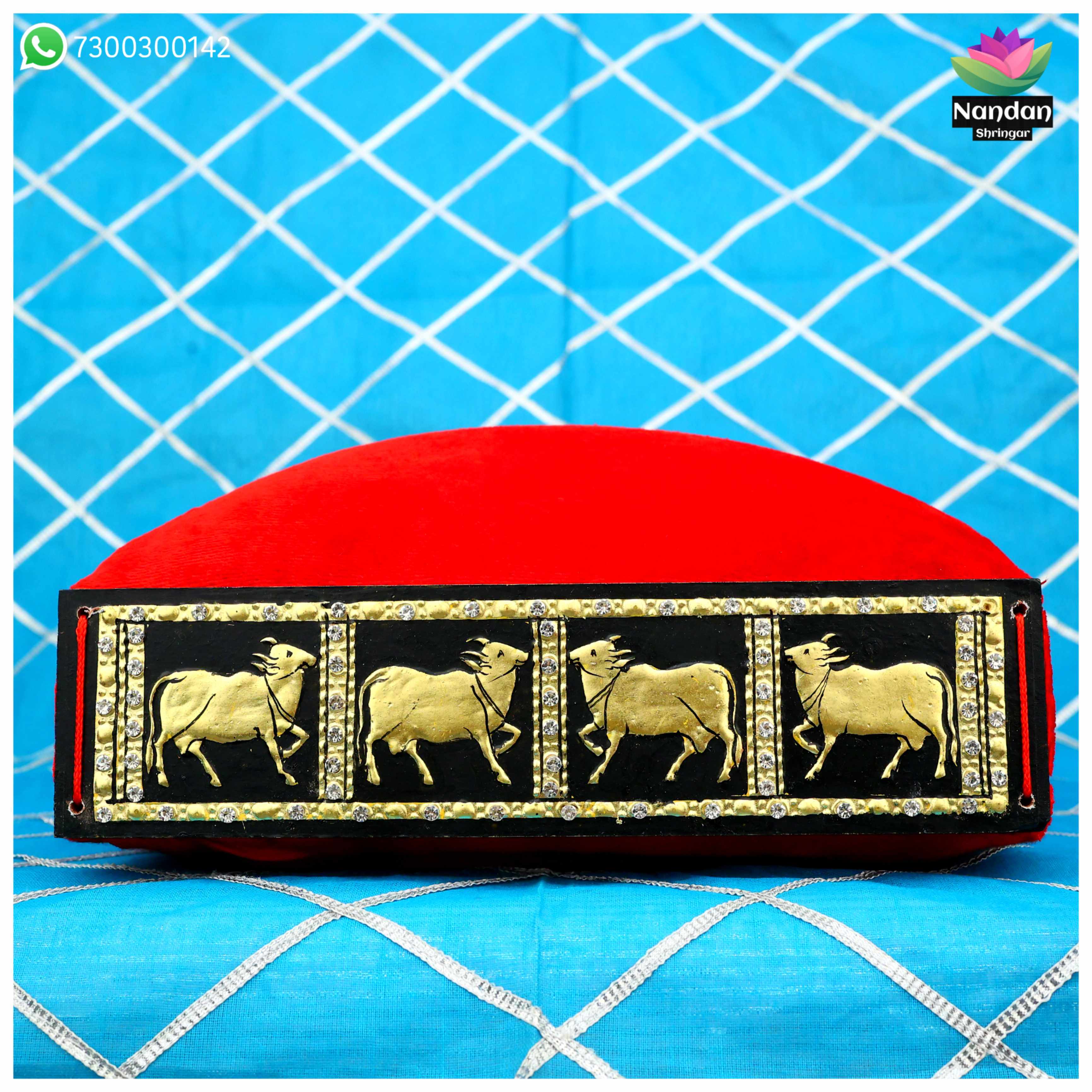 Cow Gaadi Mohra - Black 10 Inch