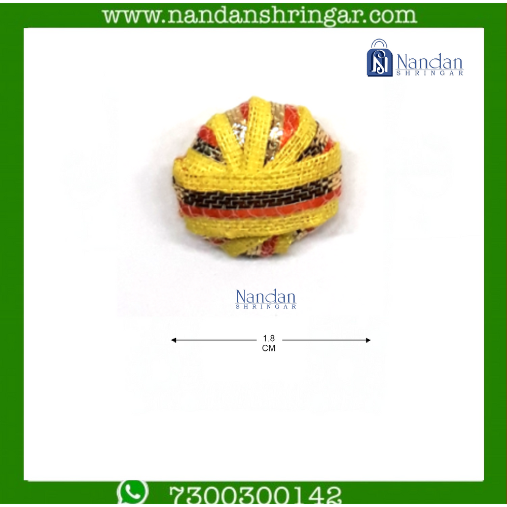 Gol Zari Paag - Various Colors (Pack of 10) - nandanshringar