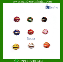 Gol Zari Paag - Various Colors (Pack of 10) - nandanshringar