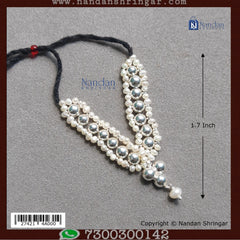 Moti Mala Silver - Real Pearl (No 2)